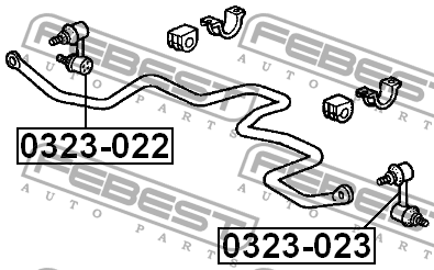 Стойка стабилизатора 0323-022 FEBEST