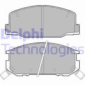 Комплект тормозных колодок, диско LP942 DELPHI