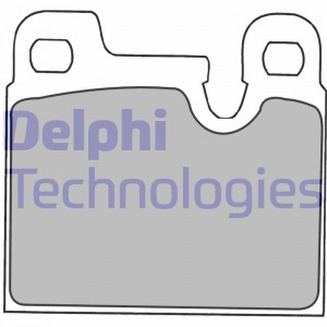 Комплект тормозных колодок, диско LP1230 DELPHI