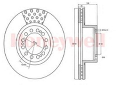 Тормозной диск 569001B BENDIX JURID