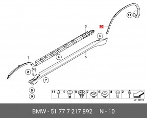 Накладка 51 77 7 217 892 BMW