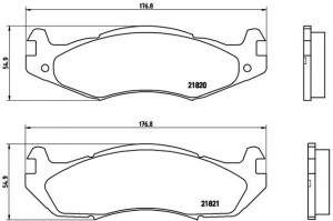 Комплект тормозных колодок, диско P37001 BREMBO