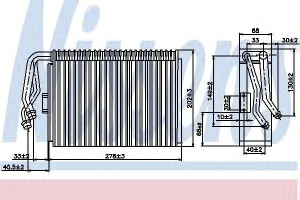 Испаритель, кондиционер 92097 NISSENS