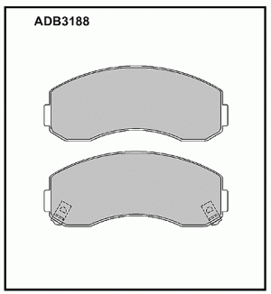 Колодки тормозные дисковые ADB3188 ALLIED NIPPON