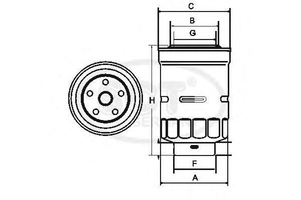 Топливный фильтр ST306 SCT