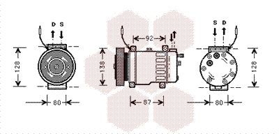 Компрессор, кондиционер 4700K052 VAN WEZEL