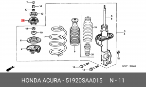 Опора амортизатора подвески 51920-SAA-015 HONDA
