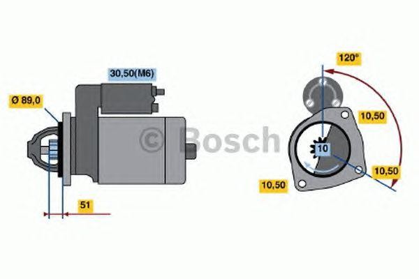 Стартер 0001231039 BOSCH