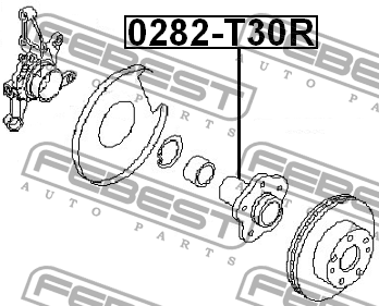 Ступица колеса 0282-T30R FEBEST