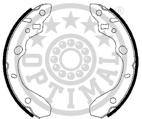 Комплект тормозных колодок BB-7279 OPTIMAL