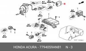 Датчик удара 77940S9AN81 HONDA