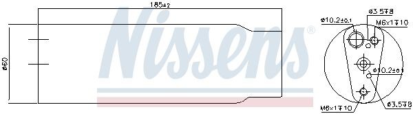 Осушитель, кондиционер 95170 NISSENS