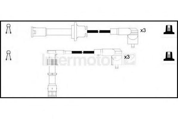Ккомплект проводов зажигания 73881 STANDARD