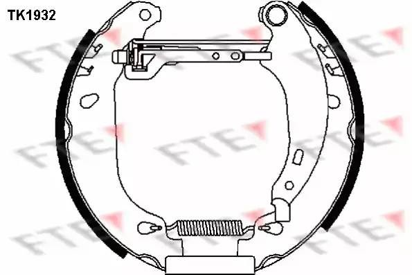 Комплект тормозных колодок TK1932 FTE