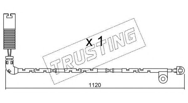 Сигнализатор, износ тормозных колодок SU156 TRUSTING