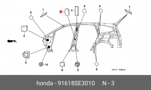 Деталь 91618SE3010 HONDA