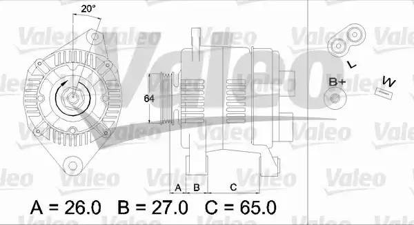 Генератор 436615 VALEO PHC
