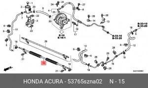 Радиатор масляный ГУР 53765SZNA02 HONDA