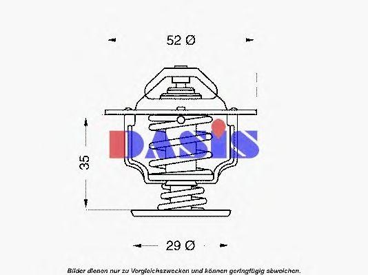 Термостат, охлаждающая жидкость 750933N AKS DASIS