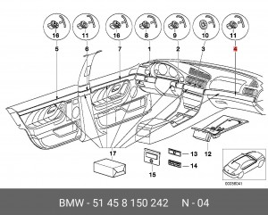 Деталь 51 45 8 150 242 BMW