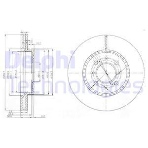 Тормозной диск BG3965 DELPHI