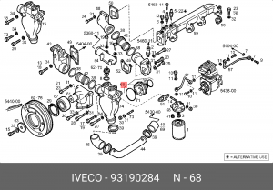 Водяной насос 93190284 IVECO