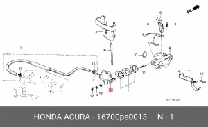 Топливный насос 16700PE0013 HONDA
