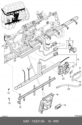 Штекерная гильза, система зажигания 1653136 DAF