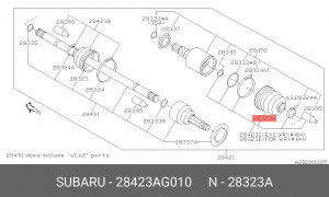 Пыльник ШРУСа 28423-AG010 SUBARU
