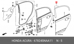 Деталь 67824SNAA11 HONDA