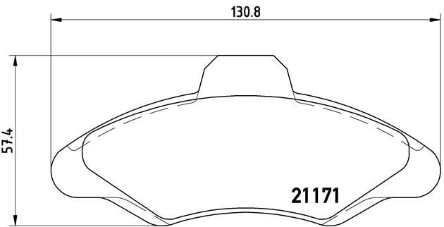 Комплект тормозных колодок, диско P24029 BREMBO