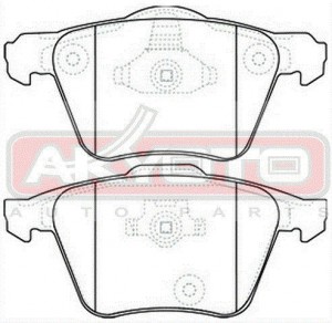 Колодки тормозные дисковые AKD-0357 AKYOTO