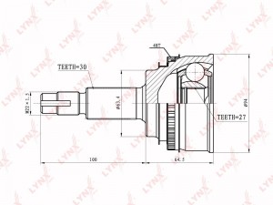 ШРУС CO-7586A LYNXAUTO