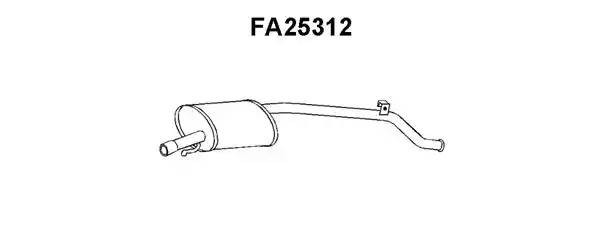 Глушитель выхлопных газов конечный FA25312 VENEPORTE