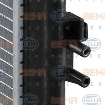 Радиатор, охлаждение двигател 8MK376726771 HELLA