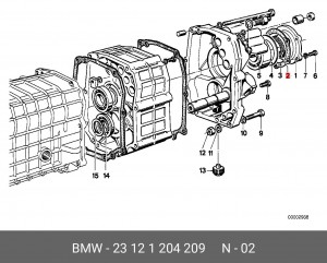 Уплотняющее кольцо 23 12 1 204 209 BMW