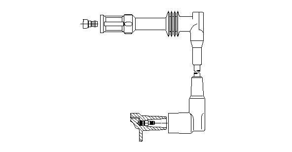 Провод зажигания 1A0650 BREMI