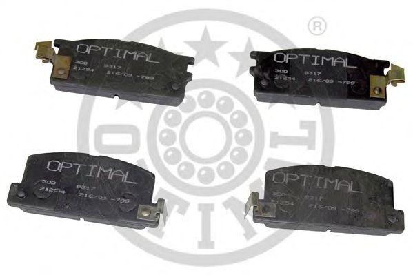 Комплект тормозных колодок, диско 9317 OPTIMAL