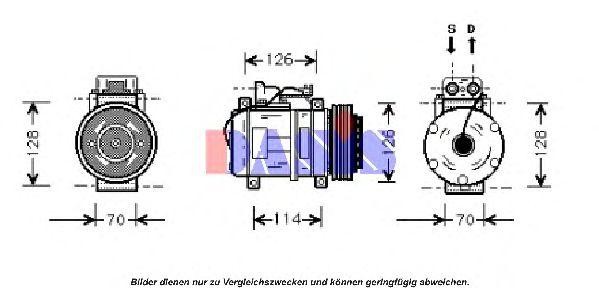 Компрессор, кондиционер 850380N AKS DASIS