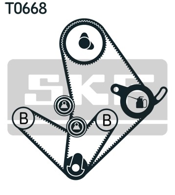 Комплект ремня ГРМ VKMA95014 SKF