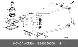 Кронштейн, система выпуска ОГ 18260659000 HONDA