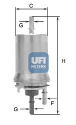 Топливный фильтр 31.820.00 UFI
