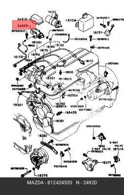 Катушка зажигания 8124-24-920 MAZDA