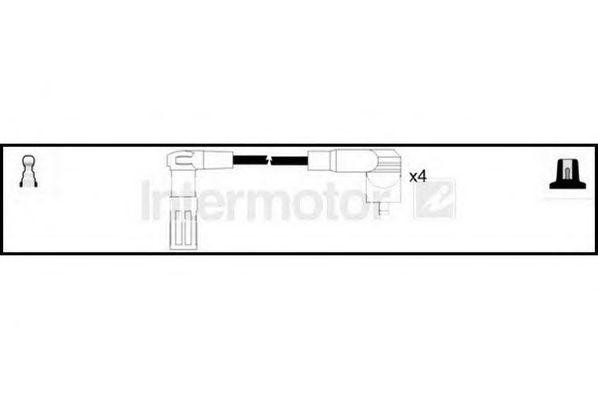 Ккомплект проводов зажигания 73726 STANDARD