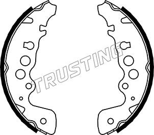 Комплект тормозных колодок 111.243 TRUSTING