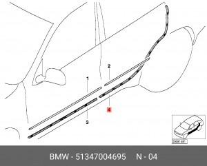 Уплотнитель 51 34 7 004 695 BMW