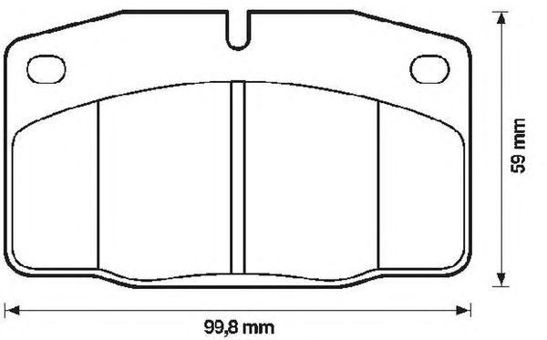Комплект тормозных колодок, диско 571833X BENDIX JURID