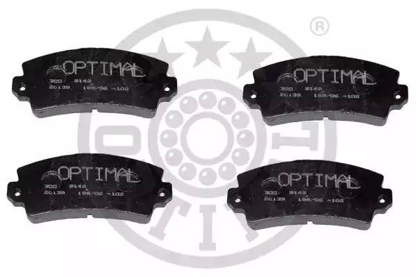 Комплект тормозных колодок, диско 9142 OPTIMAL