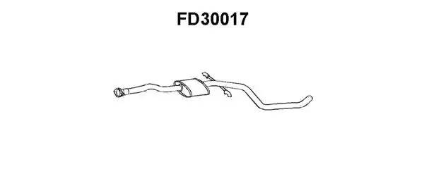 Средний глушитель выхлопных газов FD30017 VENEPORTE