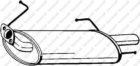 Глушитель выхлопных газов конечный 145229 BOSAL